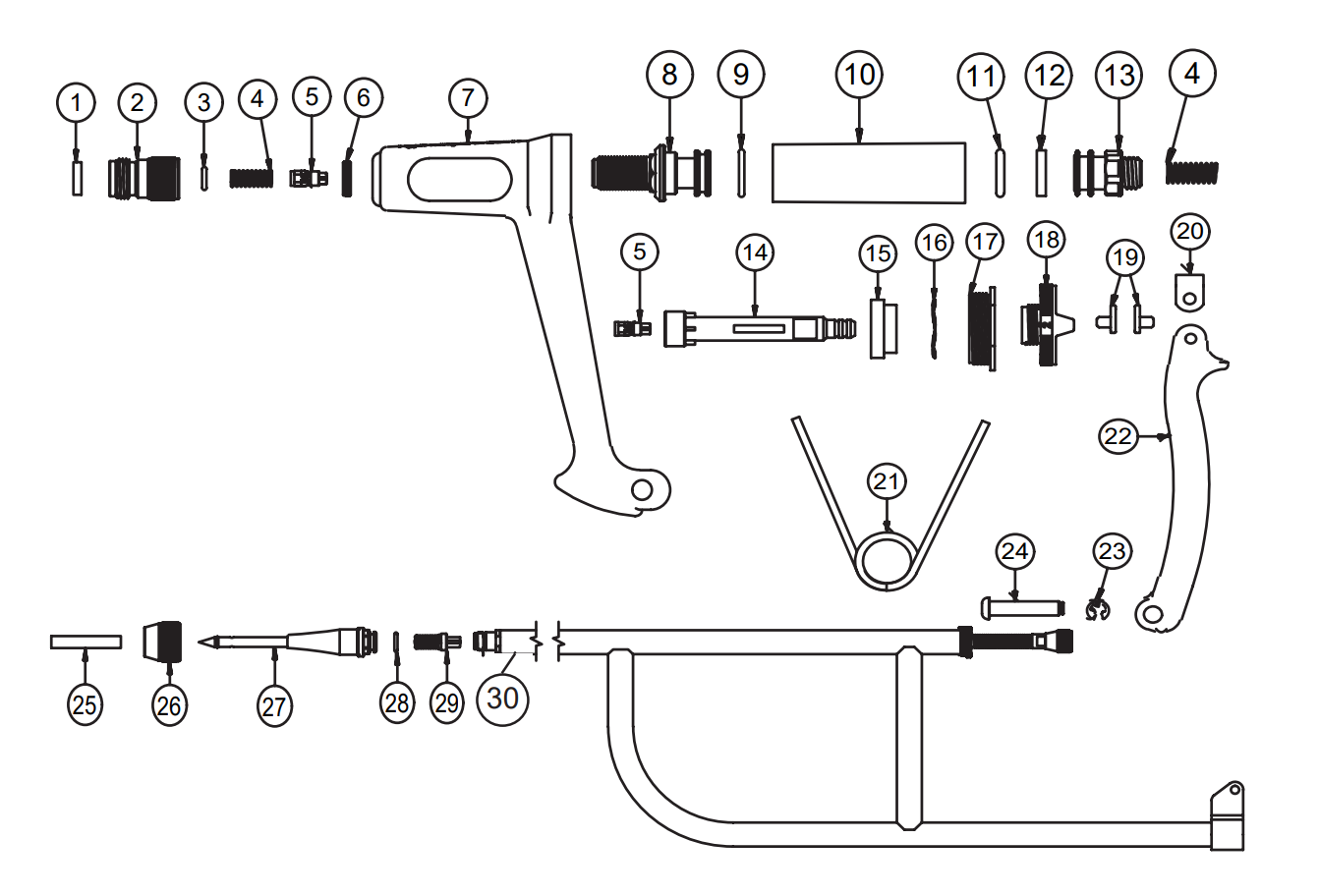 4mL Banana Injector Parts Breakdown